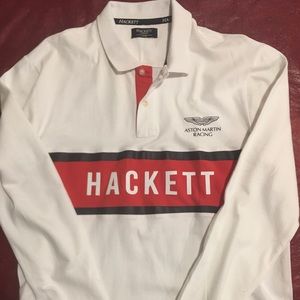 Hackett London Aston Martin polo. Size L.